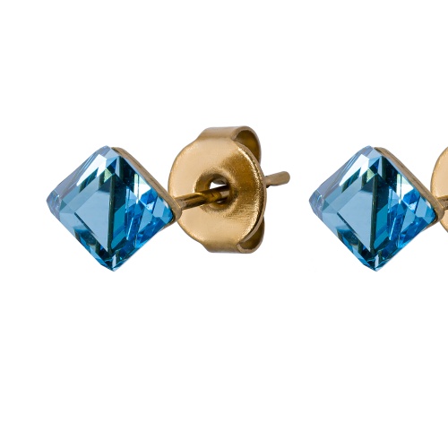 Пусеты Fiore Luna Crystal Sky Blue, SWE0127/1 SB G фото 3